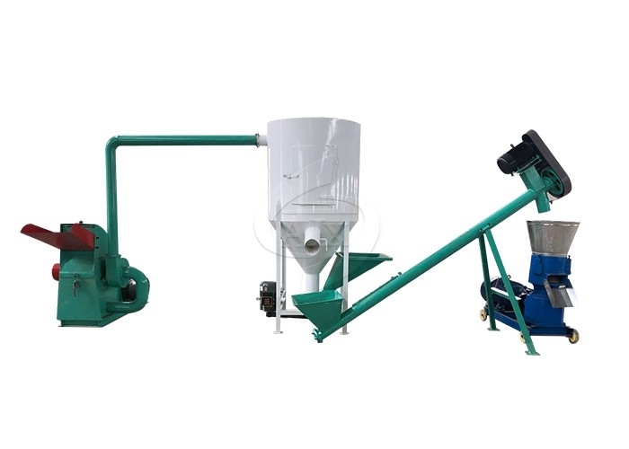 Animal Feed Production Line , Cattle Pellet Machine For Medium Feed Factory