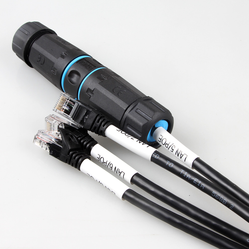 Factory customized Cat6a1 to 4 patch cable network cable for engineering