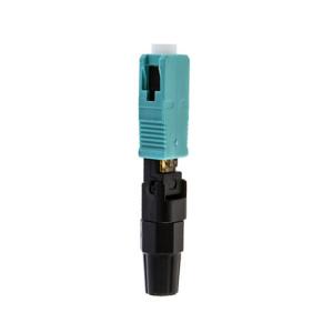 China 55mm Fiber Optic Quick Connectors , OM3 Multimode SC UPC Fast Connector on sale