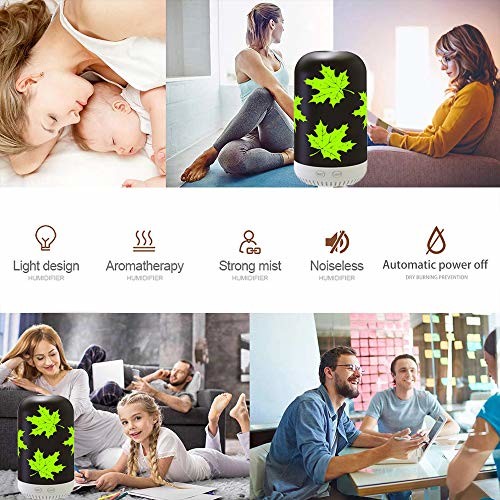 Maple Leaf 2.4MHz 100ML Essential Oil Aroma Diffuser Color Changing
