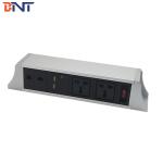 BNT Aluminum alloy hanging under table mounted table power socket