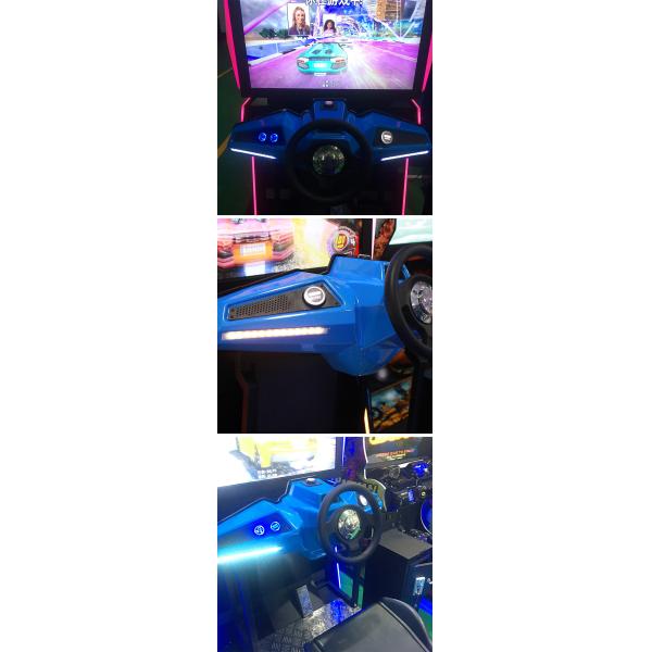 350W 110V Car Racing Arcade Game Machine For Kids 5 ~ 12 Years Old