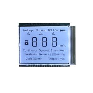 Monochrome  White Segment HTN Positive LCD Screen Display 3.3V 27PIN