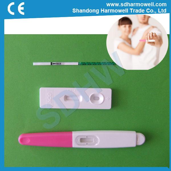 Quality Hot sale one step rapid urine hcg pregnancy test with CE and FDA certification for sale