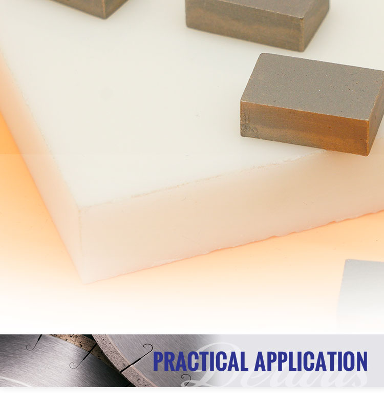 Sintered Diamond Segment for Indonesian Lava Stone Cutting High Frequency Brazed