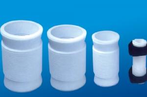 White PTFE tube , 2.10g/cm³ PTFE Soft Joint / PTFE Material For Metal Tube