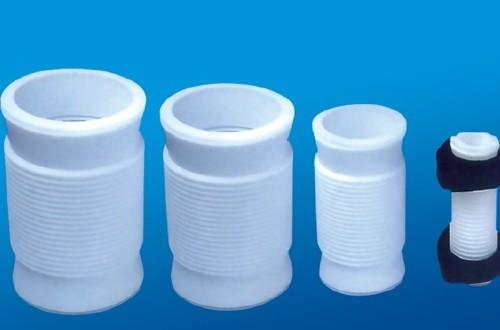 Quality White PTFE tube , 2.10g/cm³ PTFE Soft Joint / PTFE Material For Metal Tube for sale