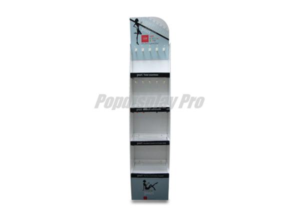 Quality 4 Shelf Cardboard Pop Point Of Purchase Displays 10 Hooks Simple Structure for sale