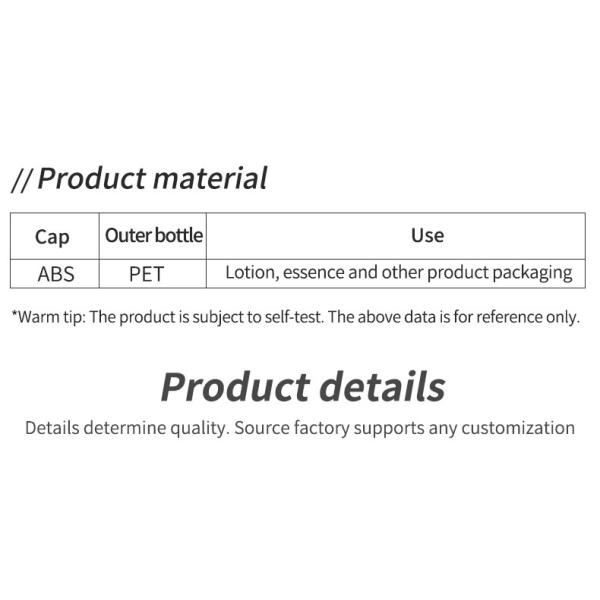 Cosmetic Frosted PET Bottle Empty Plastic Bottles 100ml With Plastic Screw Cap