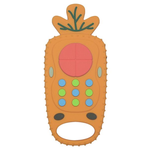 Quality Silicone Dentition Carrot Remote Control Teether MHC Baby Toy for sale