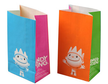 Custom Printing Recycled Brown Kraft Paper Bags,Custom Printed Factory Glassine Paper Bread Small Brown Bag, bagease