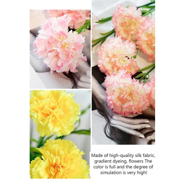 ODM Fake Flower Bouquet Artificial Carnations Bulk Holiday Gift