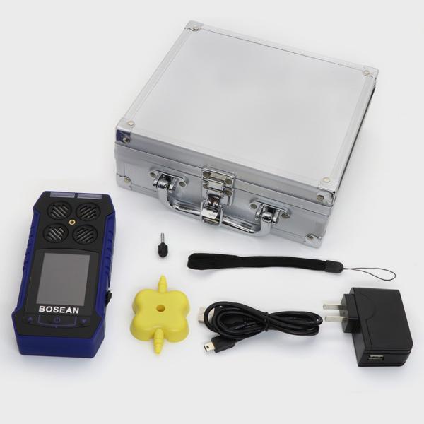 LCD Screen Backlight 4 In 1 Gas Detector With Rechargeable Battery And Sound
