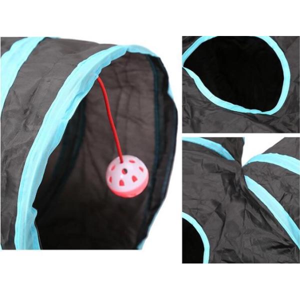 Peephole Connectable Collapsible 5 Way Cat Tunnel