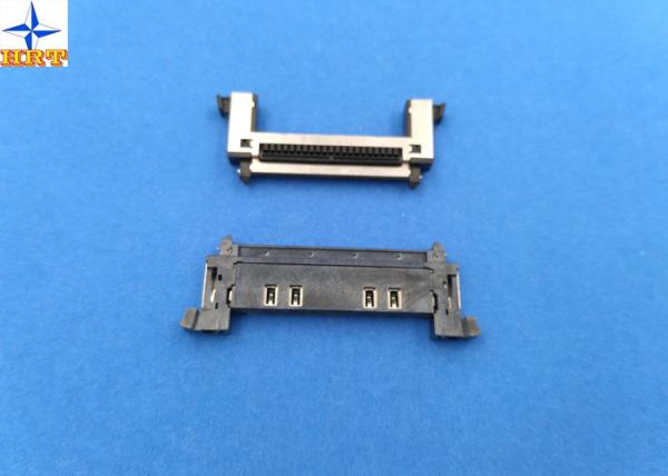 Single Row Wire To Board Connector, 0.5 Mm Pitch LVDS Connector With Stainessles