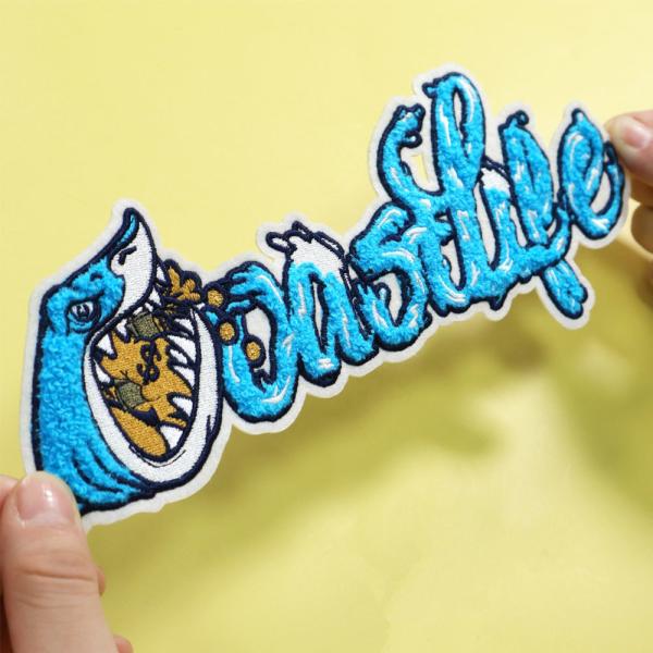 Heat Press​ Chenille Embroidery Patch Adhesive Iron On For Hoodie