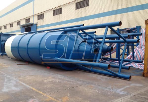Quality 300 Ton Bulk Storage Silos , Lime Storage Silo For Concrete Mixing Plant for sale