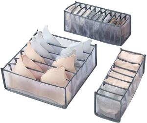 Buy cheap Folding Nylon 6 Grids Underwear Storage Bag Prevent Deformation For Bra product