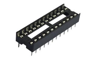Buy cheap Square Hole Straight Integrated Circuit Socket 2.54mm 24 Pin Connector product