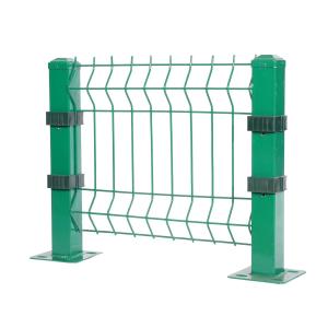 China Easily Assembled Customized Metal PVC Coated 3d V Bending Welded Wire Mesh Fence Panel Curved Fence on sale