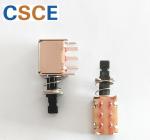 250V Input Output Connectors 8 Pin Miniature Right Angle Tact Switch 0.5A 50V