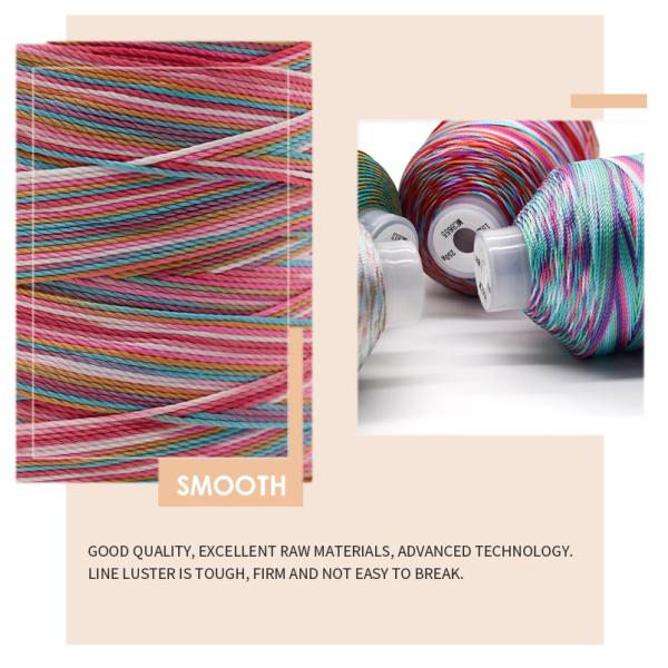 Embroidery Sewing Thread 100% Polyester with High Temperature Resistance in 5 Colors