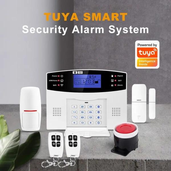 TUYA WIFI GSM /SMS Home Security Alarm System wiht Door Sensor/PIR Detector