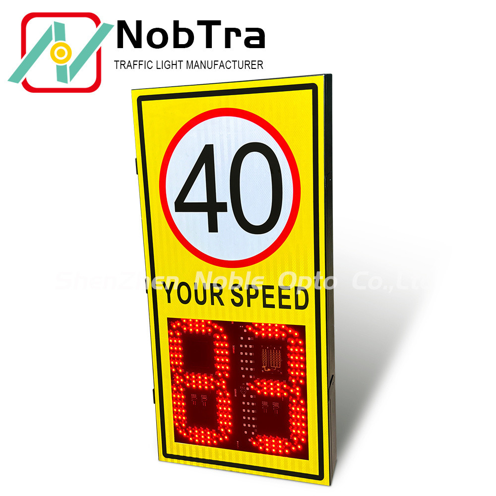 Power Source 220VAC Digital Speed Limit Signs Traffic Sign Temperature Range -40°C To 60°C Suitable for Various Road Conditions