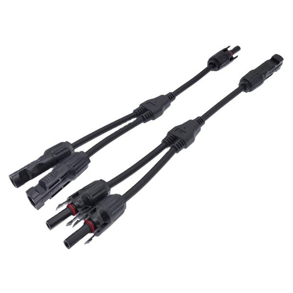 Quality MC4 Solar Photovoltaic Cable 2 Branch Y Type 3 Way Plug ISO9001 VGA for sale