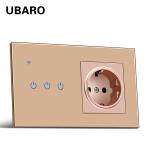 Smart LED Light Switch Socket Combination Gold Sockets And Light Switches For