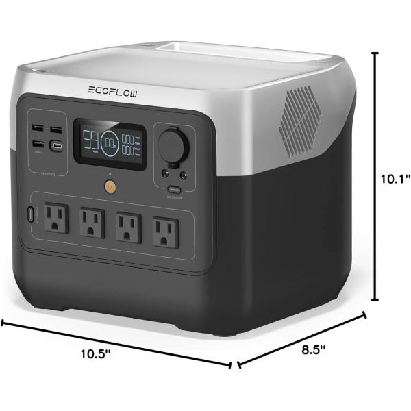 Ecoflow Portable Power Station River 2 PRO Fast Charging, Solar Generator Portable Power Station 768wh 800W