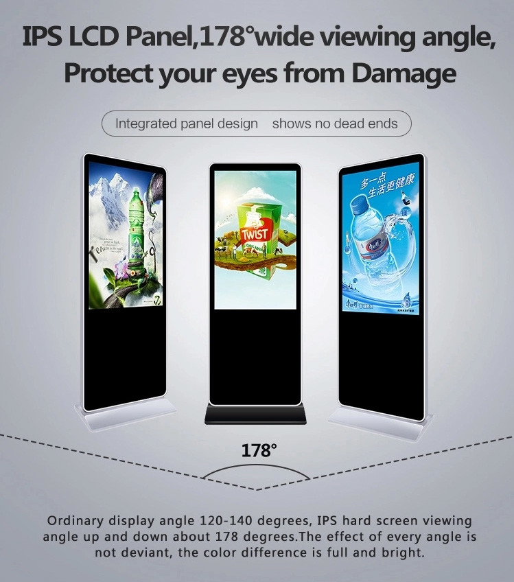 55 Inch android LCD AD Display Indoor Kiosk Stand Alone Digital Signage with Android Operation System