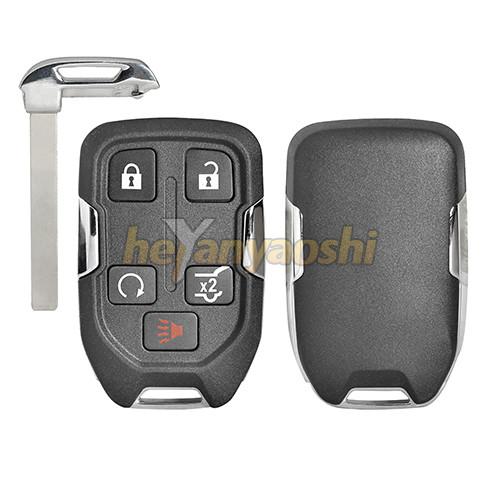 Quality Chevrolet Smart Key Shell 5 Press Buttons Simple Structure Pure Brass Blade for sale