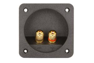 Buy cheap 80×80mm ABS Speaker Terminal Cup With Banana Binding Post Gold Plated Contacts product