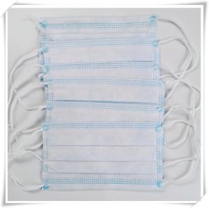 Class 2 Earloop Non Woven Face Mask Three Layers Anti Bacteria Regular Audlt Size
