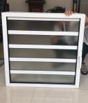 Functional Blind Shutter Louver Glass Window With Simplicity Material