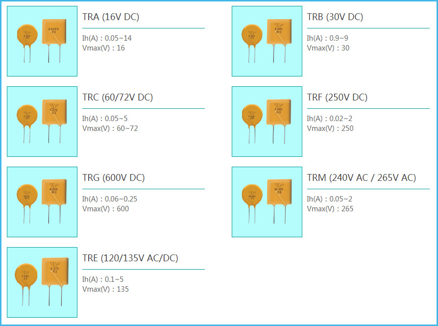 60V FRX135 60F Surface Mount Fuses Through Hole 40A PPTC Resettable Fuse