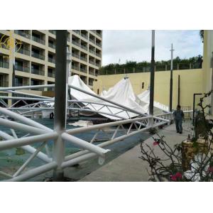 Restaurant Structure 3000N PVDF Tensile Roof Canopy