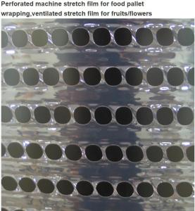 Buy cheap Pallet Shrink Wrap Perforated machine stretch film for food pallet wrapping,ventilated stretch film for fruits/flowers product