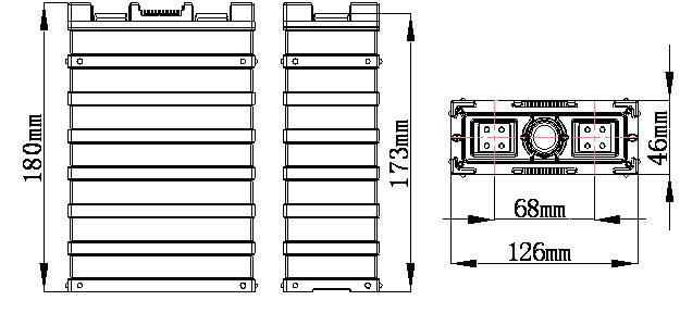 40Ah Public Bus Lithium Iron Phosphate Battery Cells , RV Lithium Battery Pack