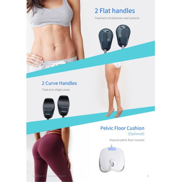 14 Tesla HIEMT with RF 4 Handles Body Slimming EMS Sculpting Machine