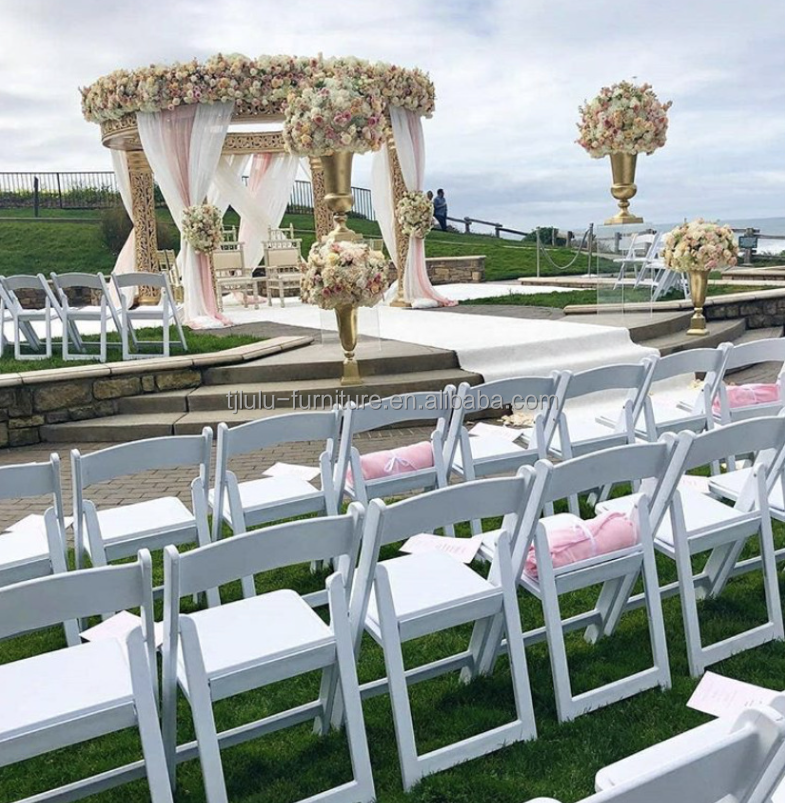 Home Office Portable Folding Stackable Chair for Wedding Events Wood PP Material