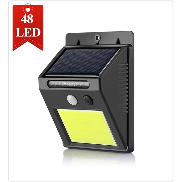 72LED IP65 3 Head Solar Security Light With Motion Sensor 360 Degree