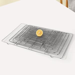 Technique Woven Stainless Steel Baking Tray Mesh Net Rack in Different Shapes and Sizes