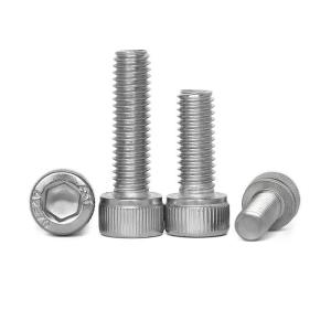 China 304 Stainless Steel Cap Head Bolts M4 Hexagon Socket Head Screw 5-55mm Length on sale