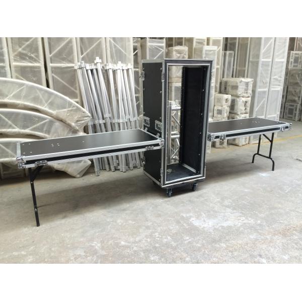 Fireproof Aluminum Flight Case AMP Rack DJ Case With Drawer Table Wheels