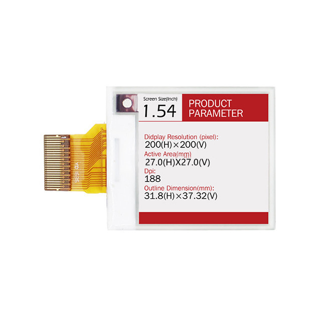 1.54 Inch Square IPS E Ink Display Module 200x200