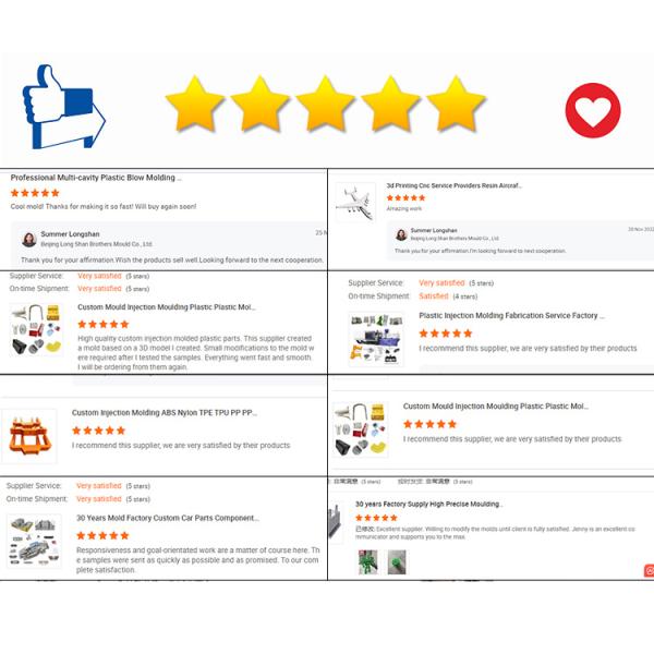 Polish Surface Finish ABS Parts Made by Custom Injection Mold with Heat Treatment