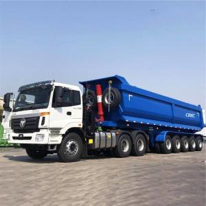 Buy cheap Hydraulic Tipper Dump 60T 35CBM Multi Axle Modular Trailer product