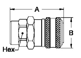 300psi Female Pneumatic Quick Coupling , Compressed Air Quick Connect Fittings